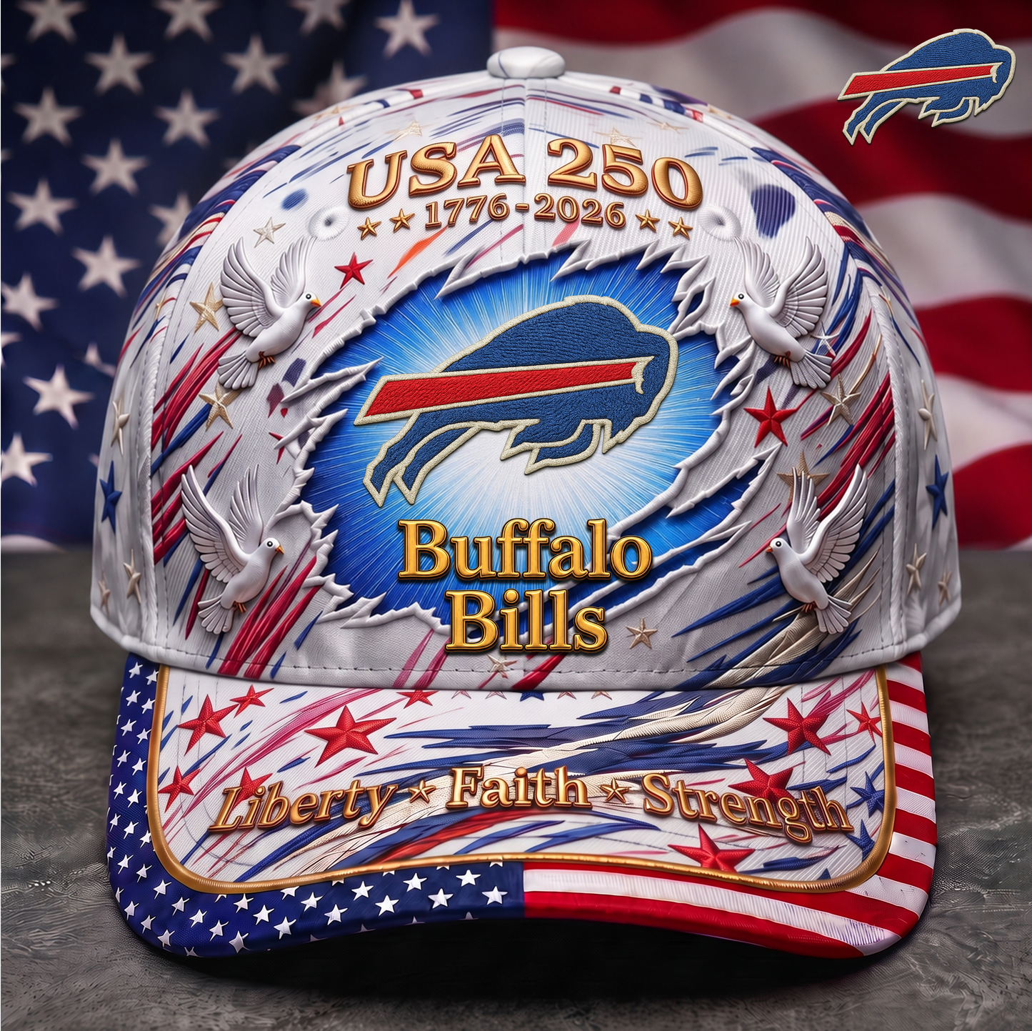 Premium NFL x BB 250 Years Anniversary Of Freedom Cap V4  260626