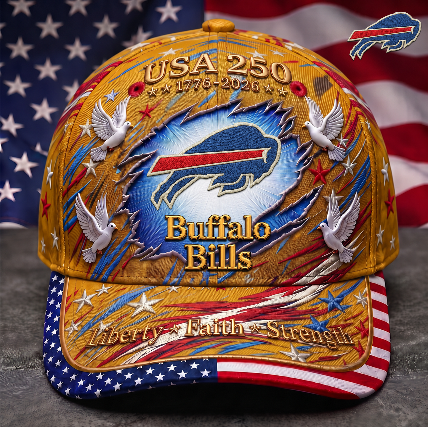 Premium NFL x BB 250 Years Anniversary Of Freedom Cap V4  260626