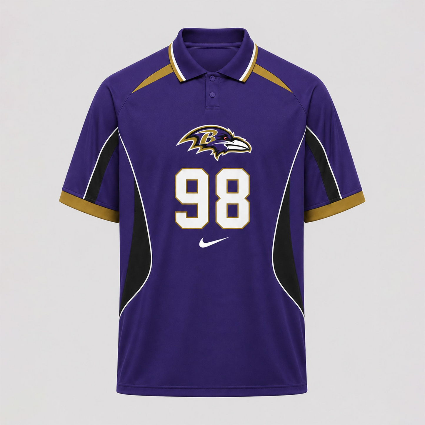 BR Premium NFL Custom Number Sports Style Polo Shirt