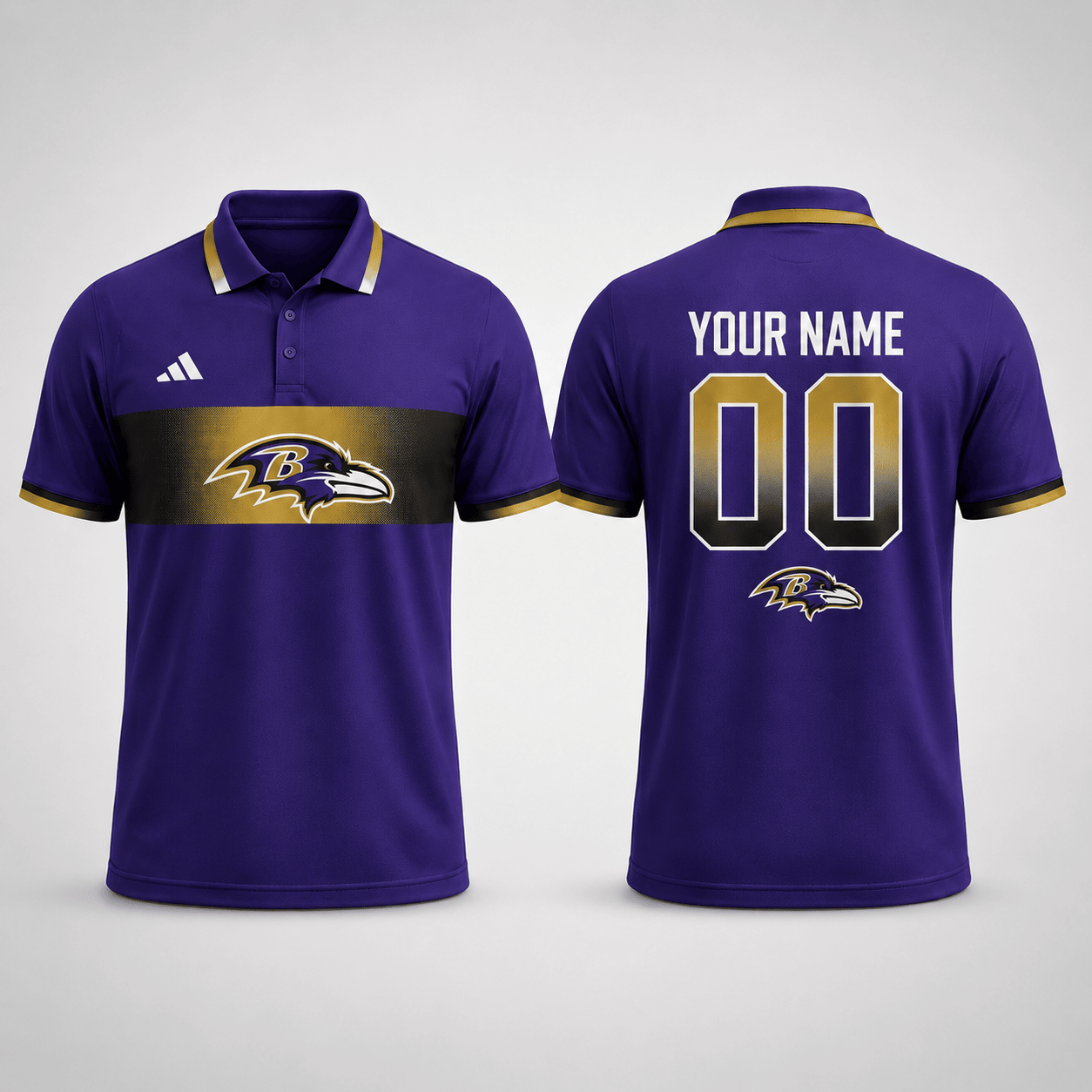 BR Premium NFL Personalized Match Day Polo Shirt
