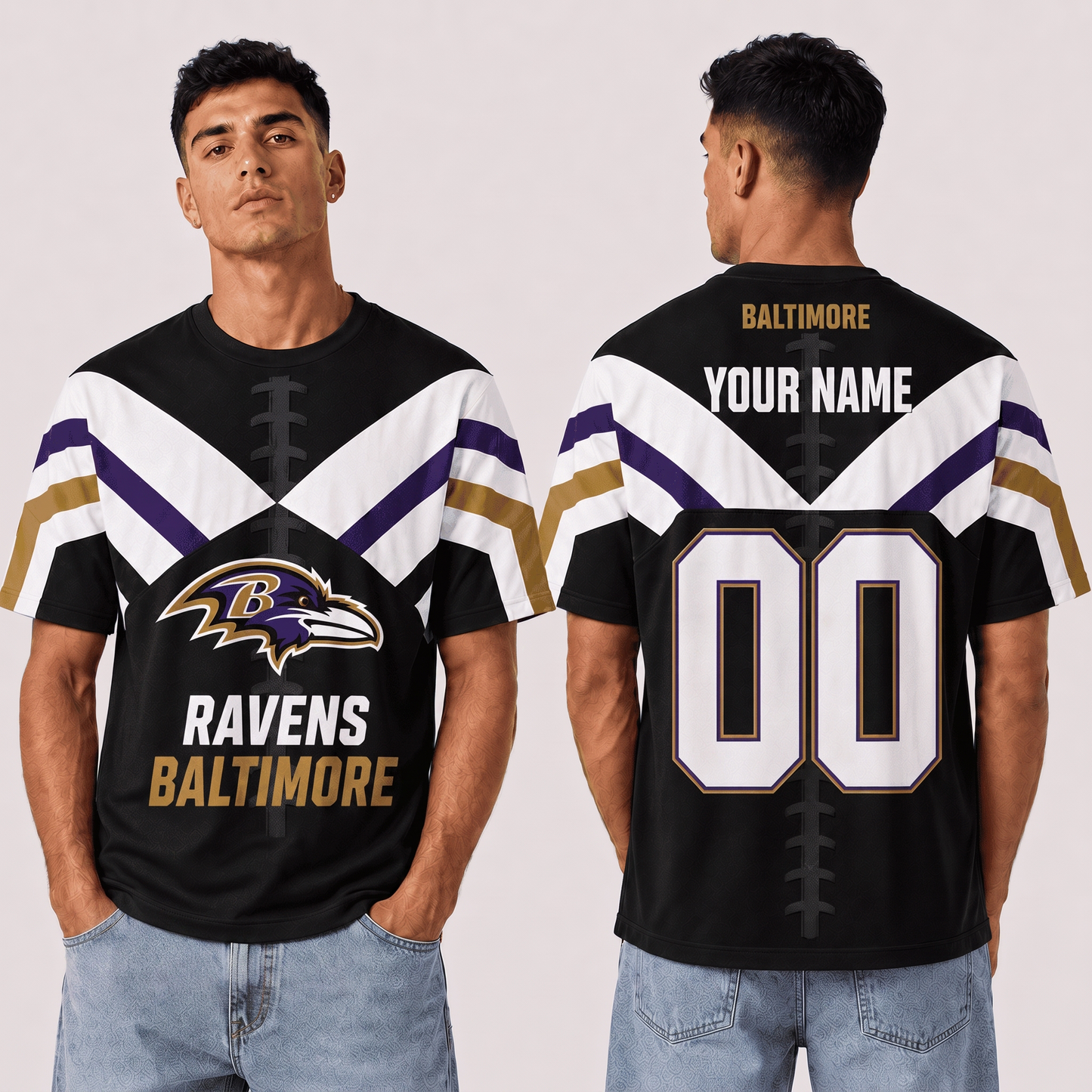 BR x NFL Premium T-Shirt 3D Personalized Gift For Fan