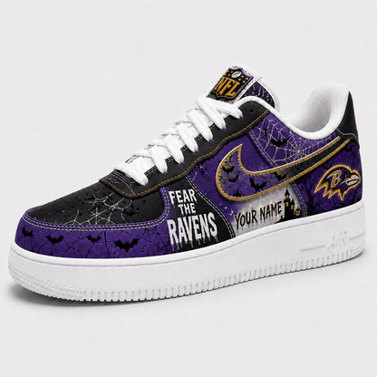BR x Premium NFL Fear The Team Halloween AF1 Sneakers