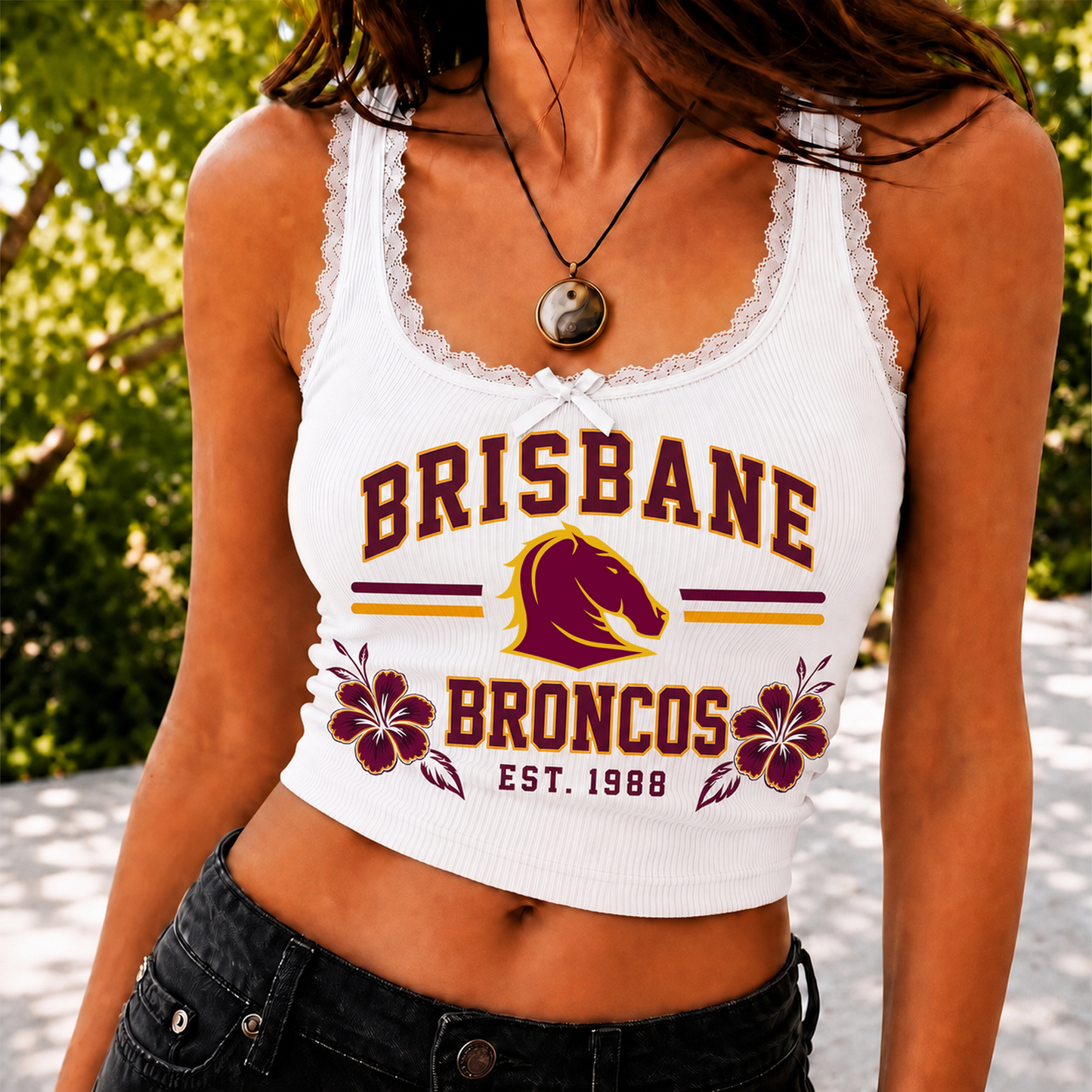 BRI x NRL Game Day Lace Tank Top Shirt