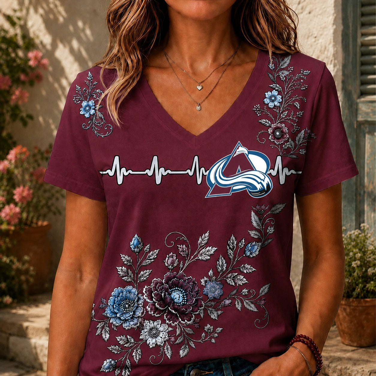 CA x NHL Luxury Women V-Neck Shirt