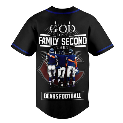 CHI x NFL God First, Family Second – Faith & Brotherhood Football Jersey