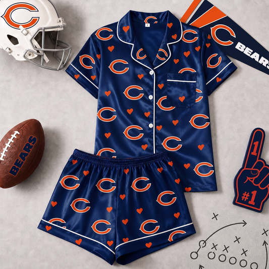 CHI x NFL Love Satin Pajamas Set