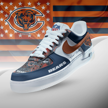 CHI x NFL Personalized Team Icon AF1 Shoes