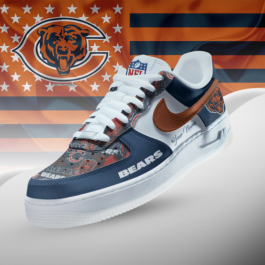 CHI x NFL Personalized Team Icon AF1 Shoes