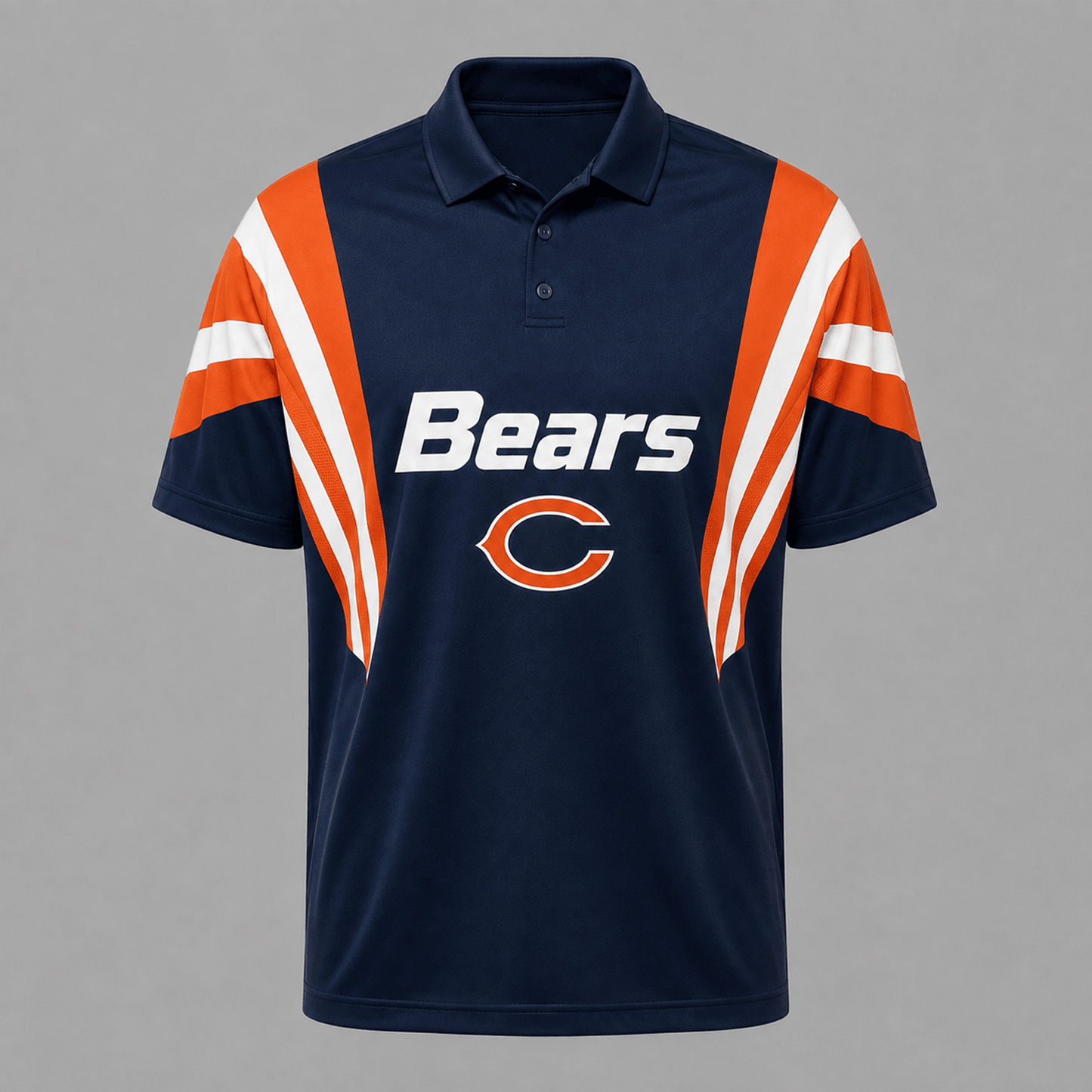 CHI x NFL Sleeve Collared Sports Polo Shirt