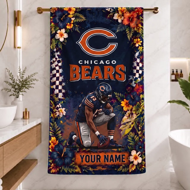 CHI x NFL Steel Curtain Football Beach Towel