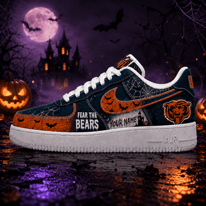 CHI x Premium NFL Fear The Team Halloween AF1 Sneakers