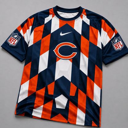 CHI x Premium NFL Geometric Fan Performance T-Shirt