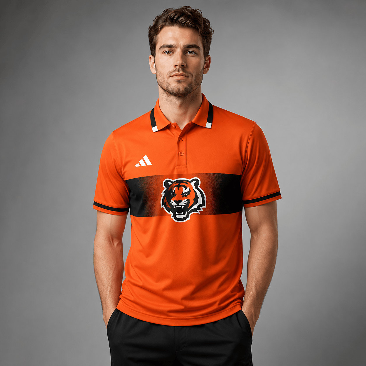 CIN Premium NFL Personalized Match Day Polo Shirt