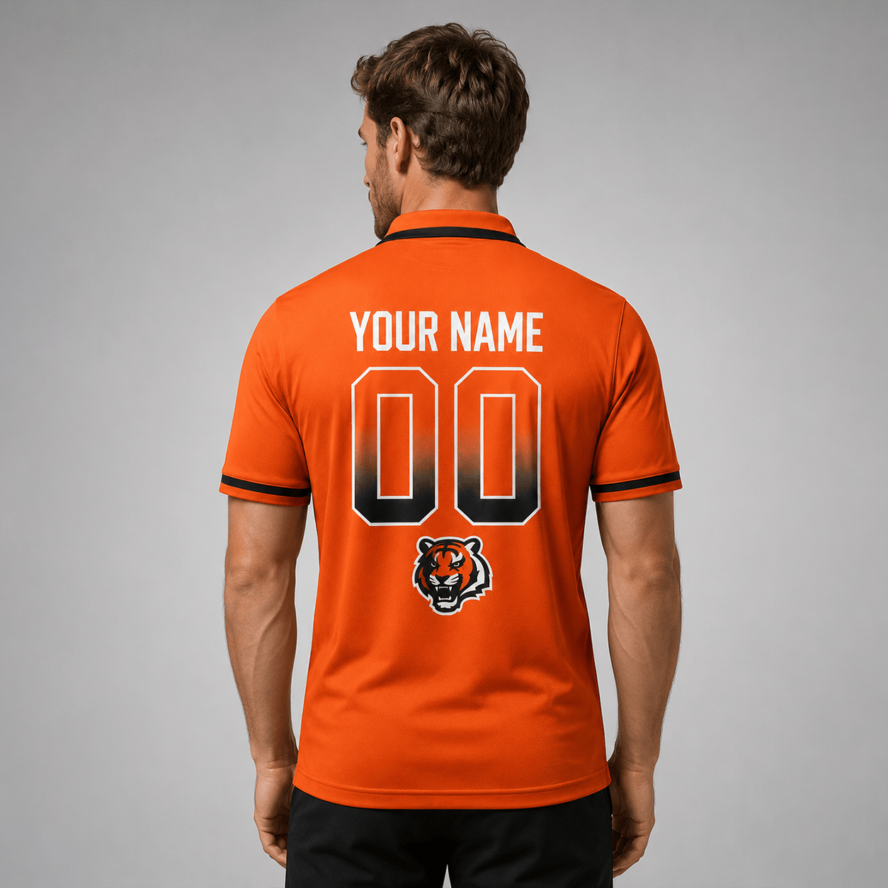 CIN Premium NFL Personalized Match Day Polo Shirt