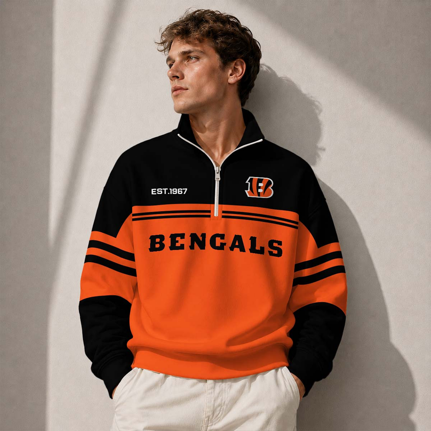 CIN x NFL Half-Zip Sweatshirt