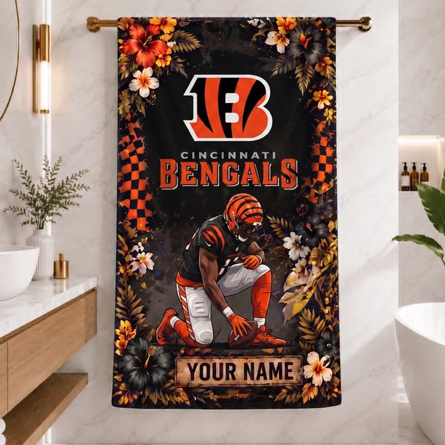 CIN x NFL Steel Curtain Football Beach Towel
