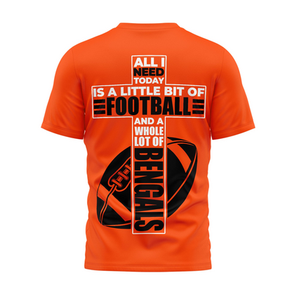 CIN x NFL Whole Lot of Football Christian Cross 3D Shirt