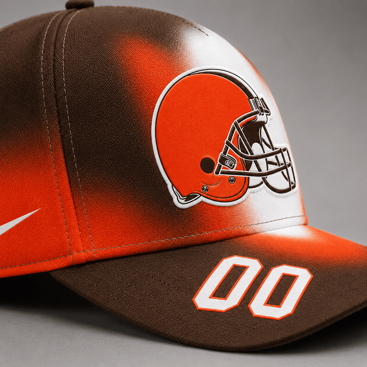 CLE Premium NFL Custom Name Number Athletic Cap