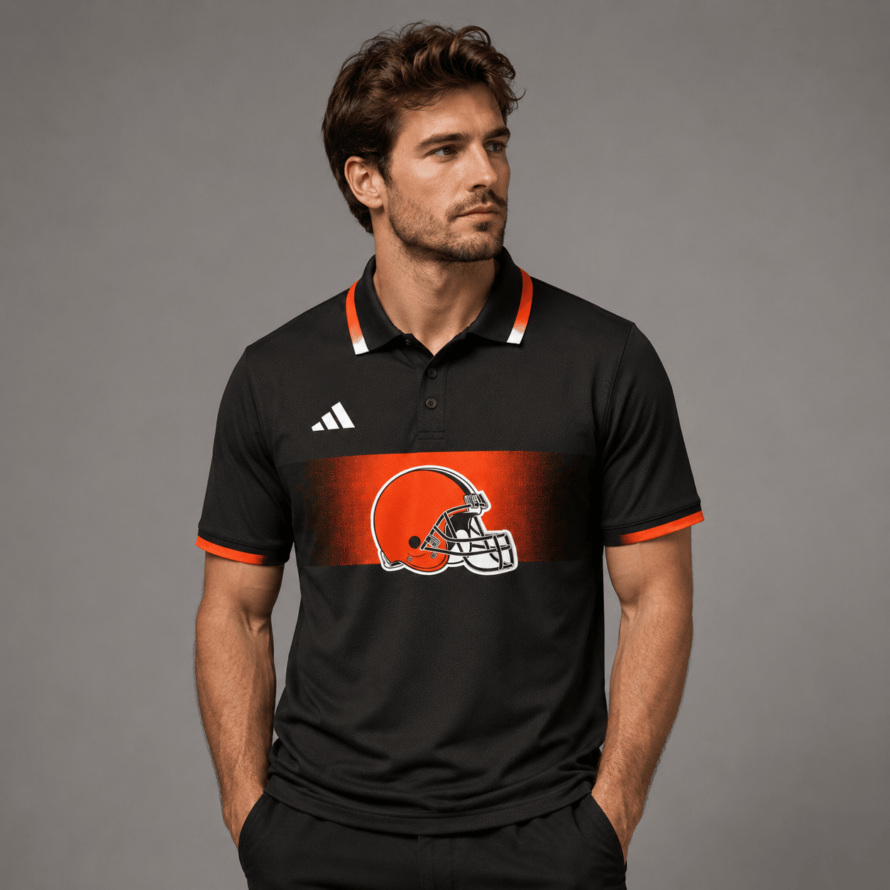 CLE Premium NFL Personalized Match Day Polo Shirt