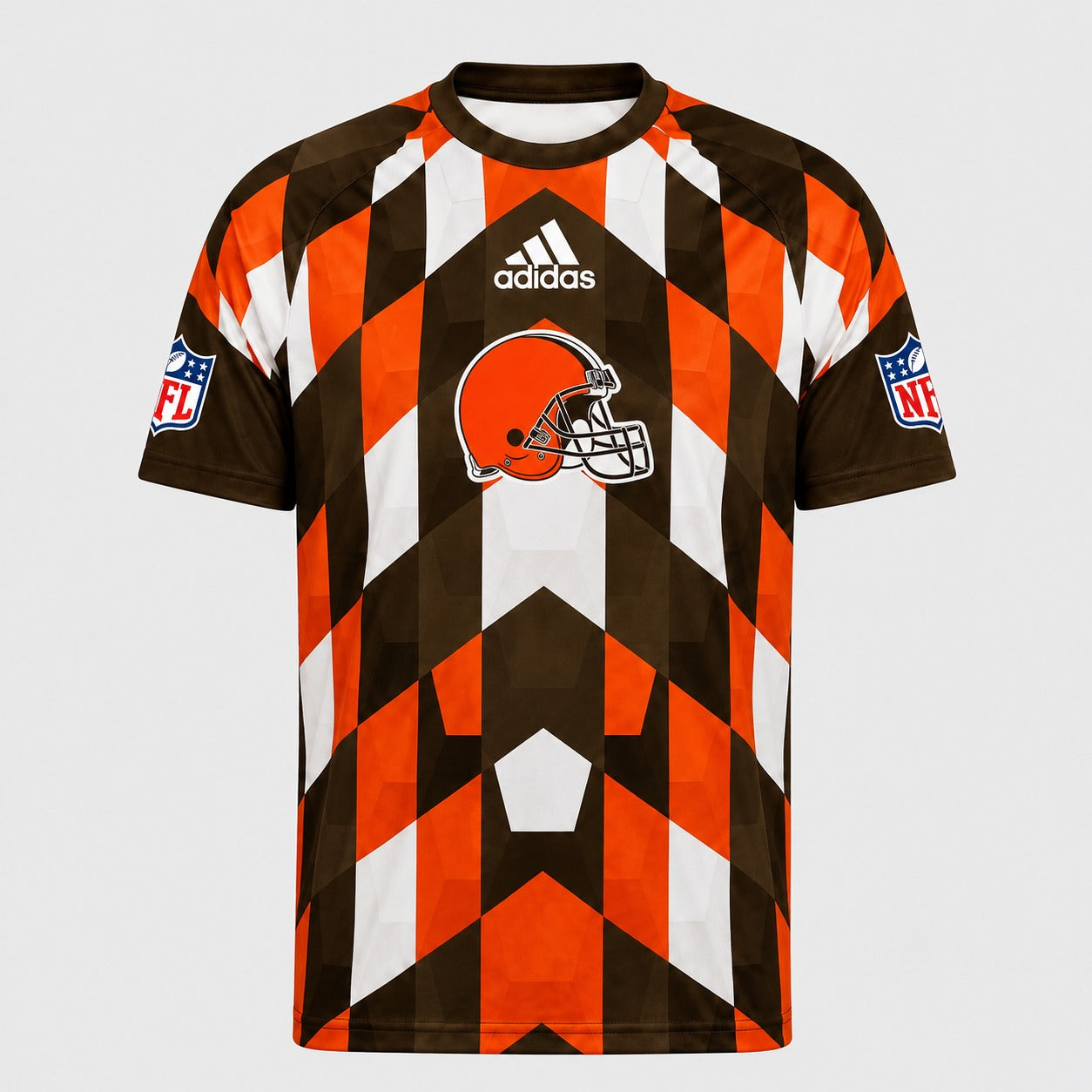 CLE x NFL Premium Geometric Fan Performance T-Shirt