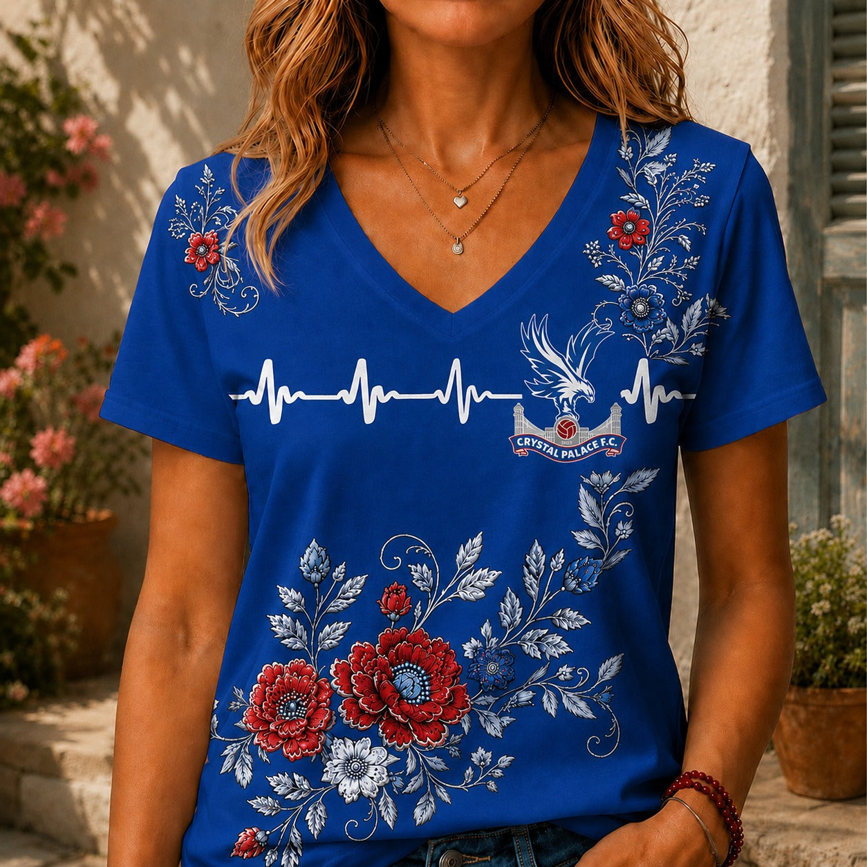 CP x EPL Luxury Women V-Neck Shirt