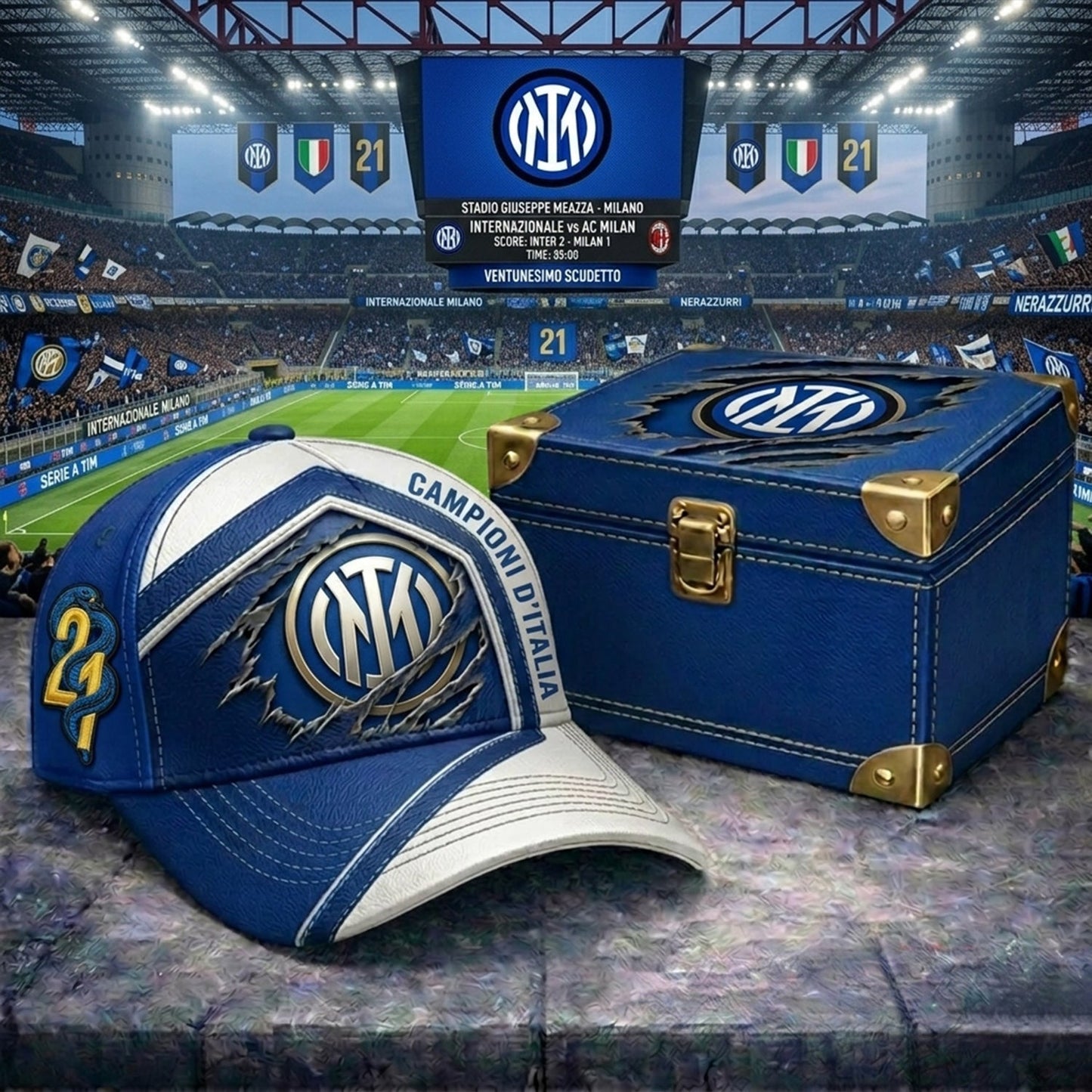 Cappello Campioni dƒ?????Italia Limited X INTER HAT V1 NDT NHM 070526