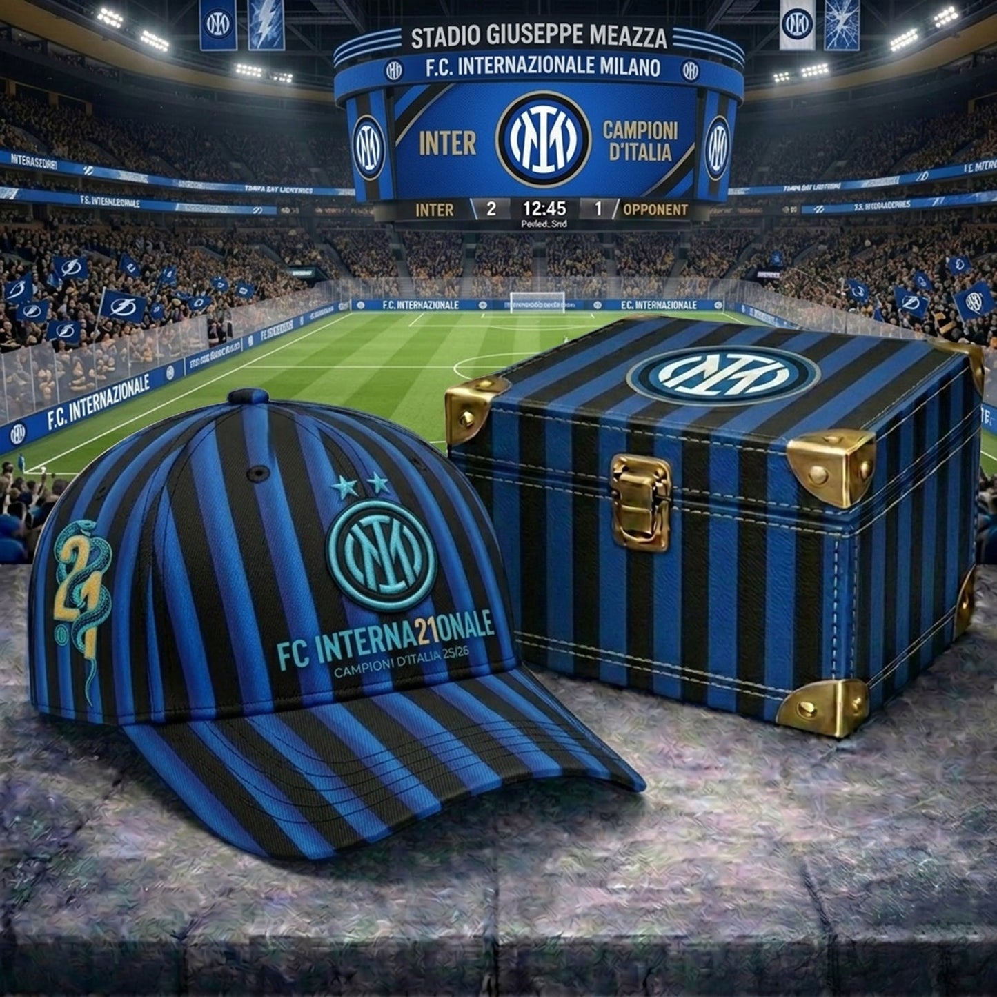 Cappello Campioni dƒ?????Italia Limited X INTER HAT V8 NDT NHM 070526