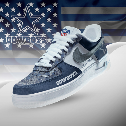 DAL x NFL Personalized Team Icon AF1 Shoes