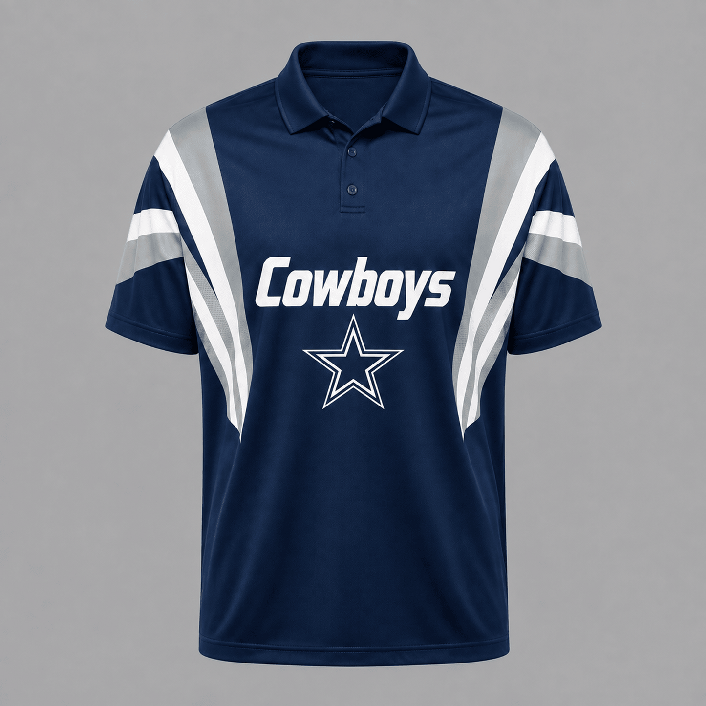 DAL x NFL Sleeve Collared Sports Polo Shirt