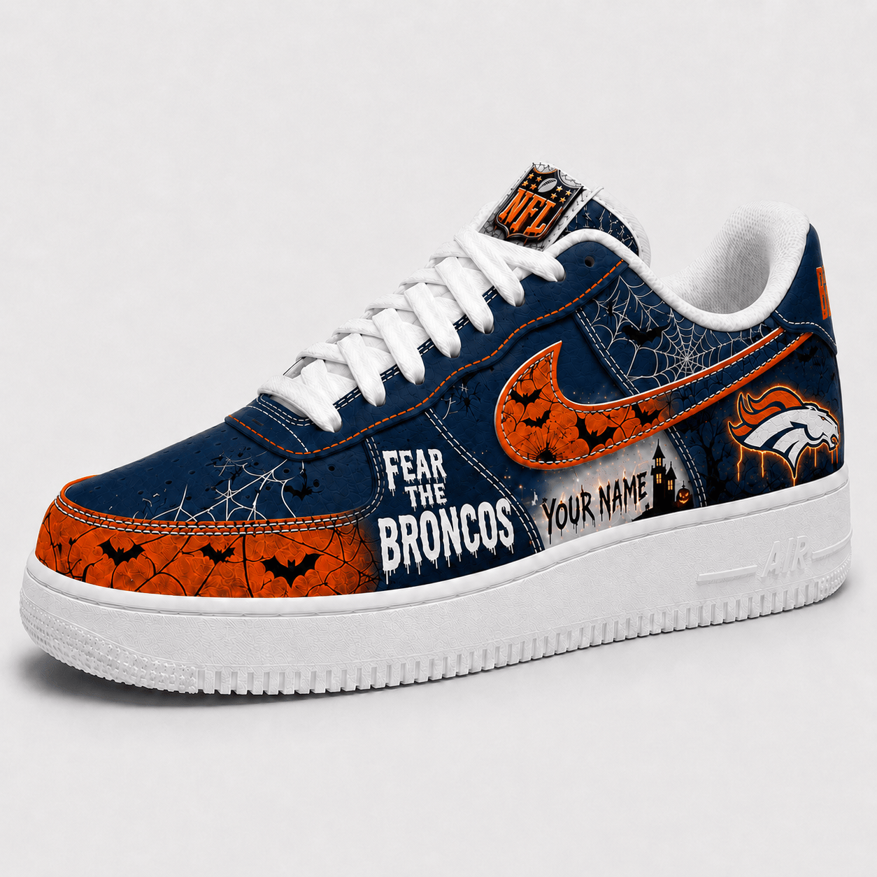 DB x Premium NFL Fear The Team Halloween AF1 Sneakers