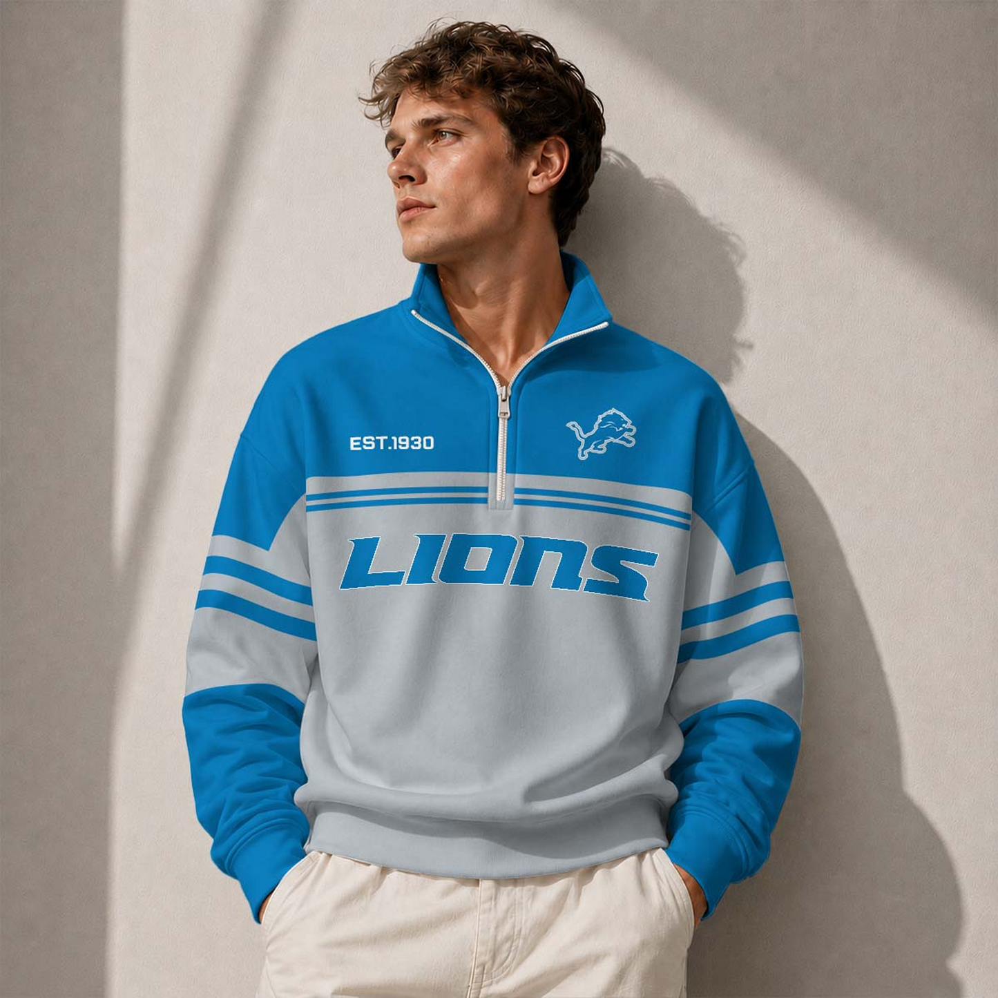 DET x NFL Half-Zip Sweatshirt