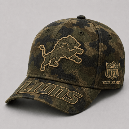 DET x NFL Military Camo Classic Cap