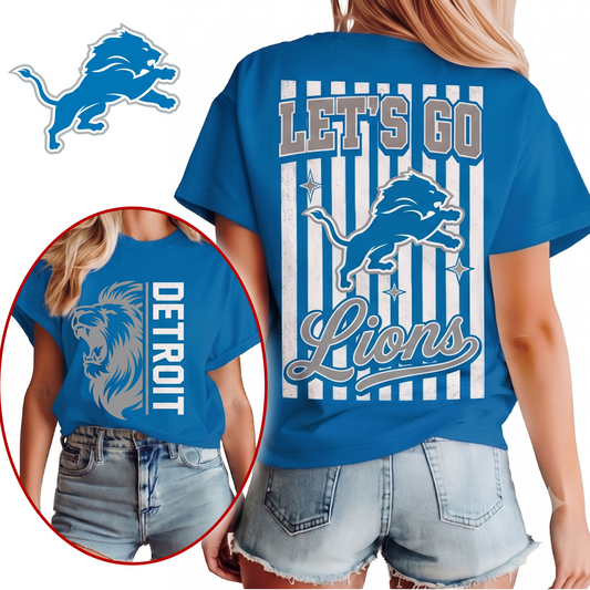 DET x NFL Premium Victory Stripe 3D Shirt
