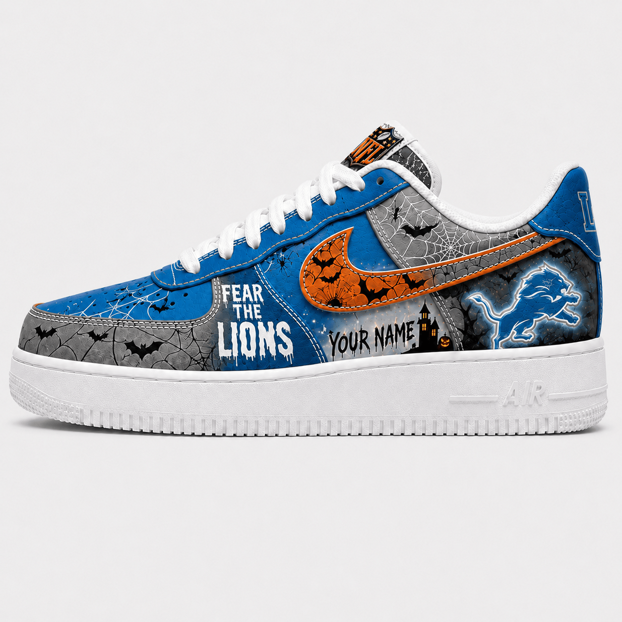 DL x Premium NFL Fear The Team Halloween AF1 Sneakers