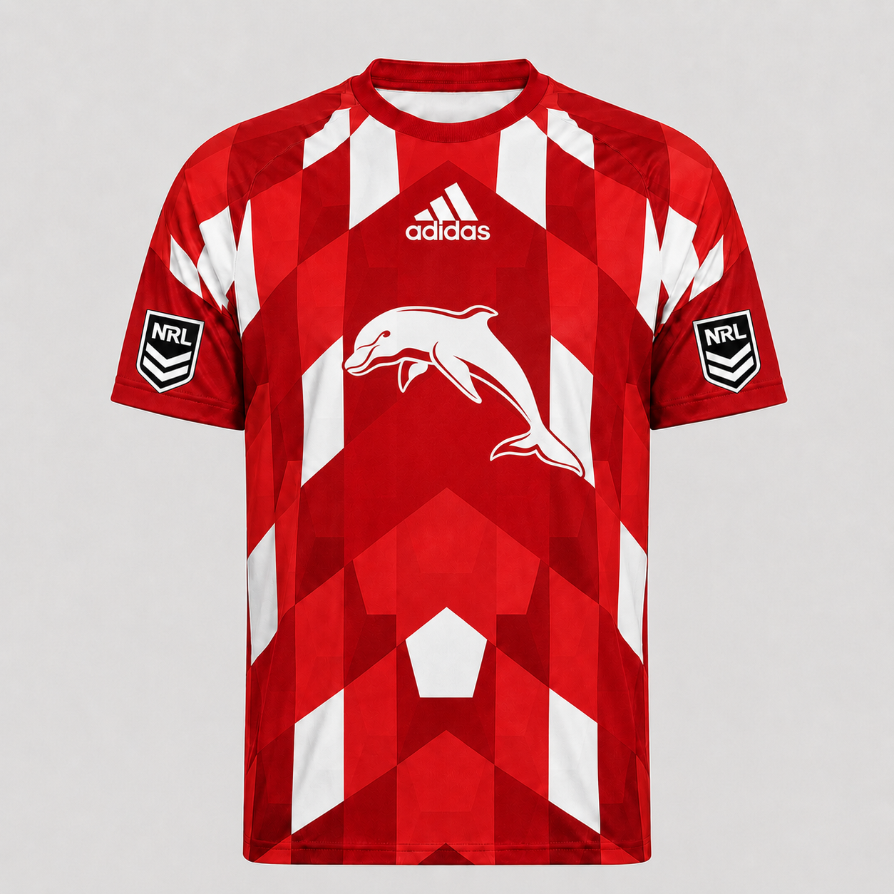 DOL x NRL Premium Geometric Fan Performance T-Shirt