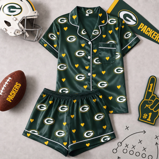 GB x NFL Love Satin Pajamas Set