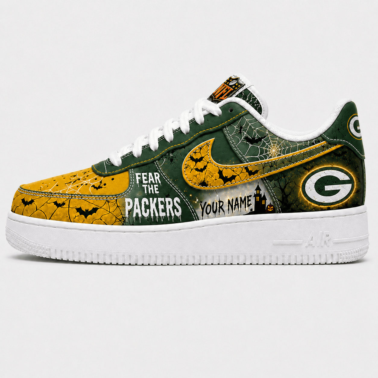 GBP x Premium NFL Fear The Team Halloween AF1 Sneakers