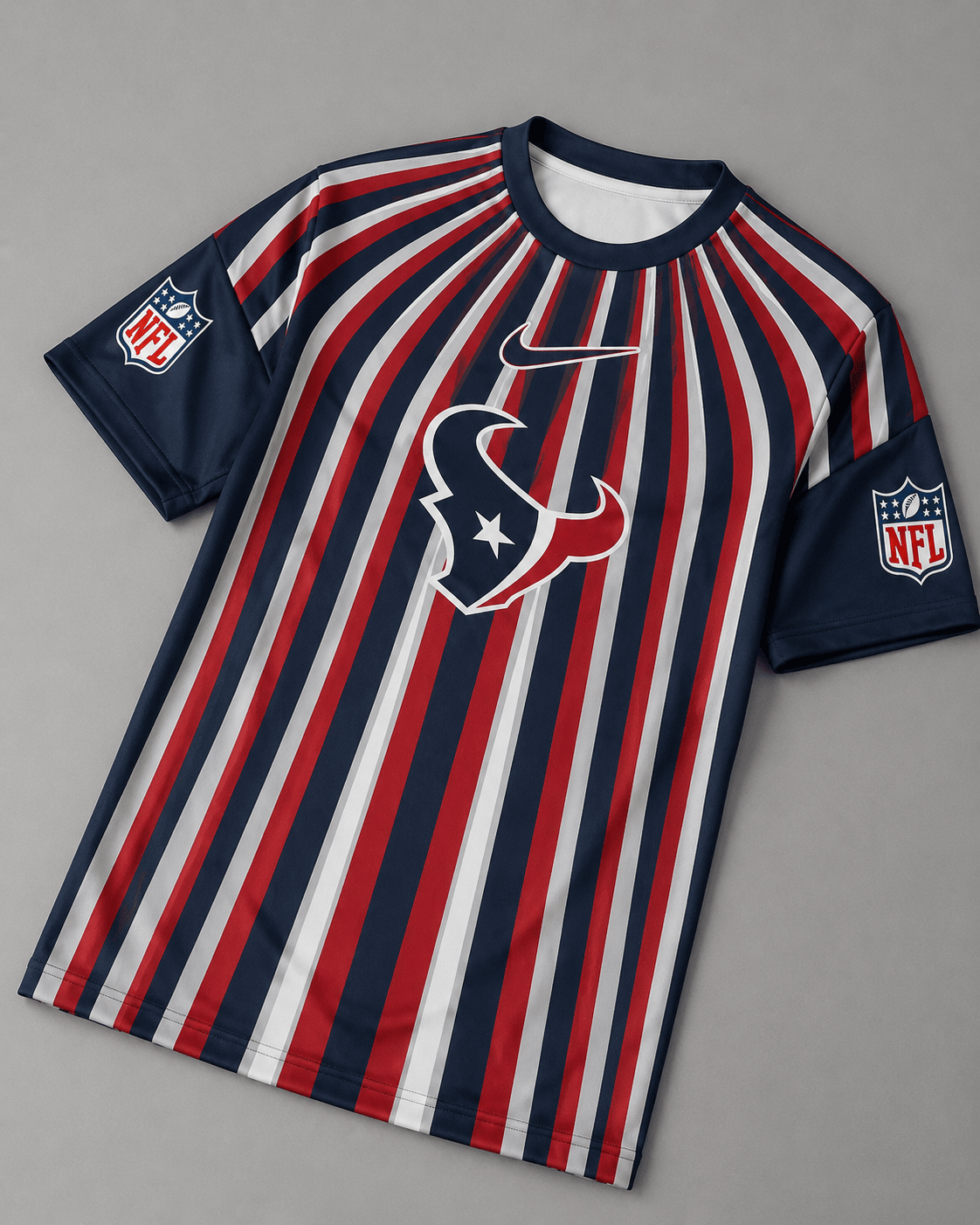 HT Premium NFL Men’s Athletic Vertical Stripe T-Shirt