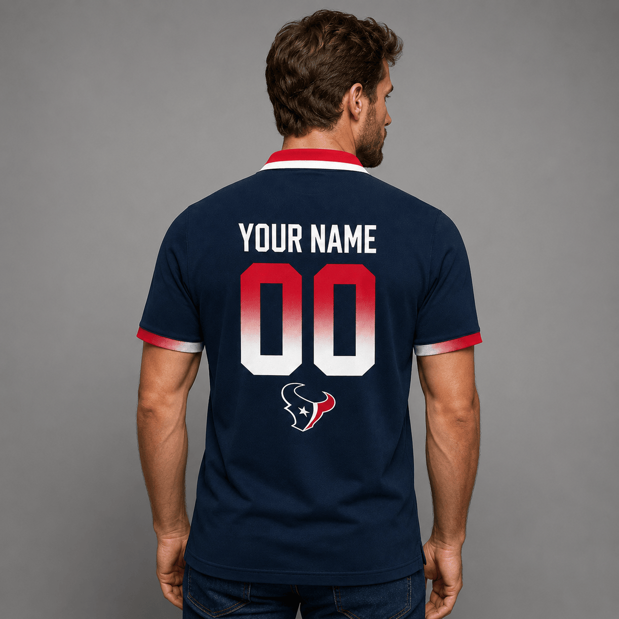 HT Premium NFL Personalized Match Day Polo Shirt