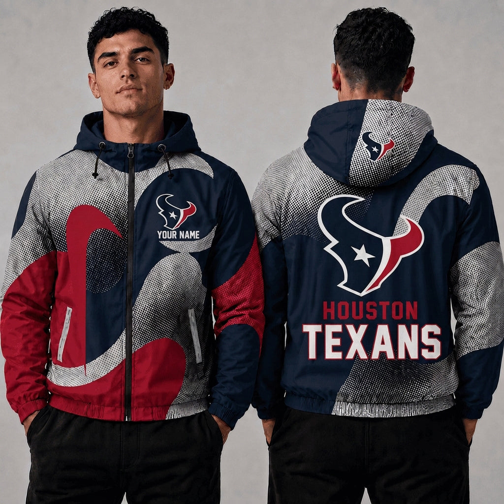 HT x NFL Premium Windbreaker Jacket Personalized Gift For Fan