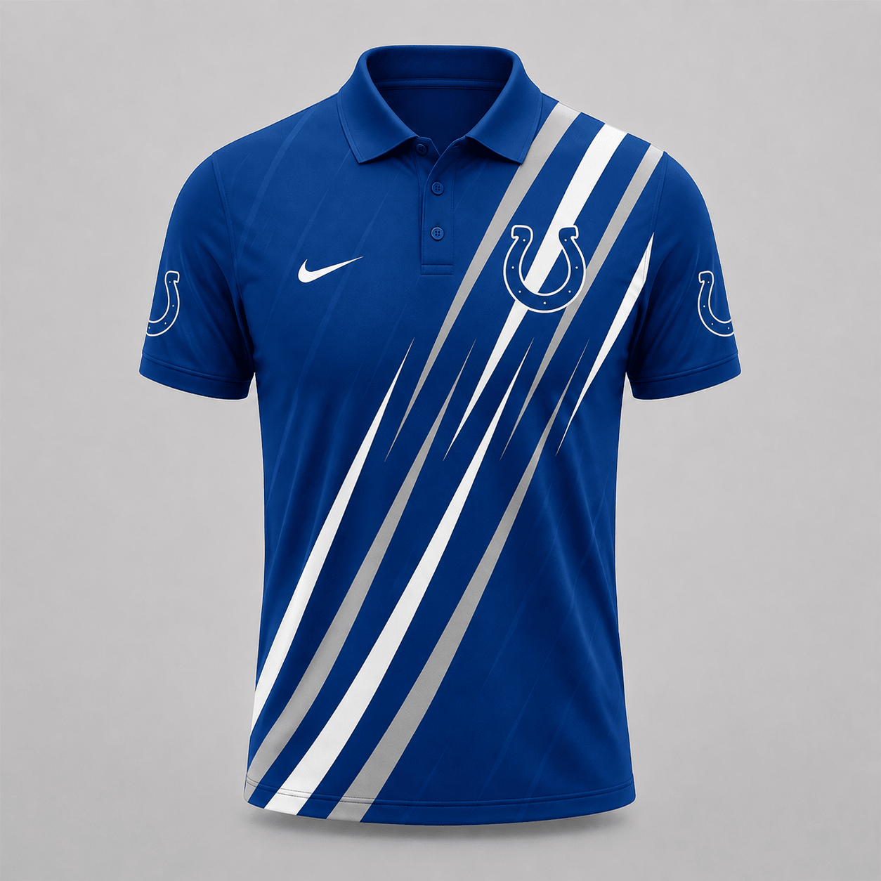 IND x NFL Premium Athletic Stripe Polo Shirt