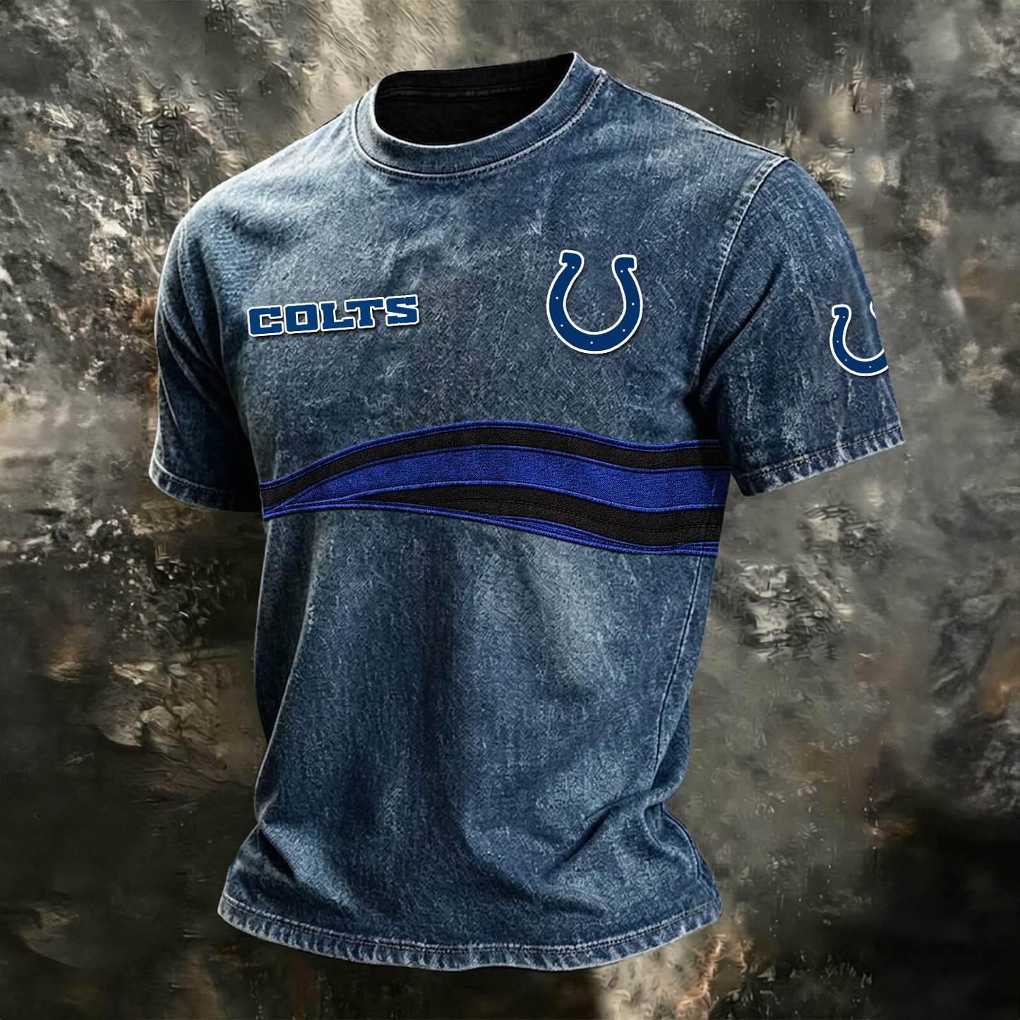 IND x NFL Washed Cotton Retro Men's T-shirt