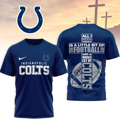 IND x NFL Whole Lot of Football Christian Cross 3D Shirt