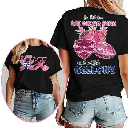 In October We Wear Pink And Watch GEE Shirt