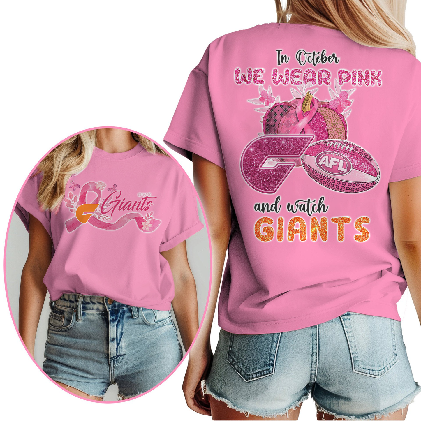 In October We Wear Pink And Watch GWSG Shirt