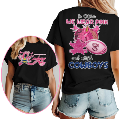 In October We Wear Pink And Watch NQC Shirt