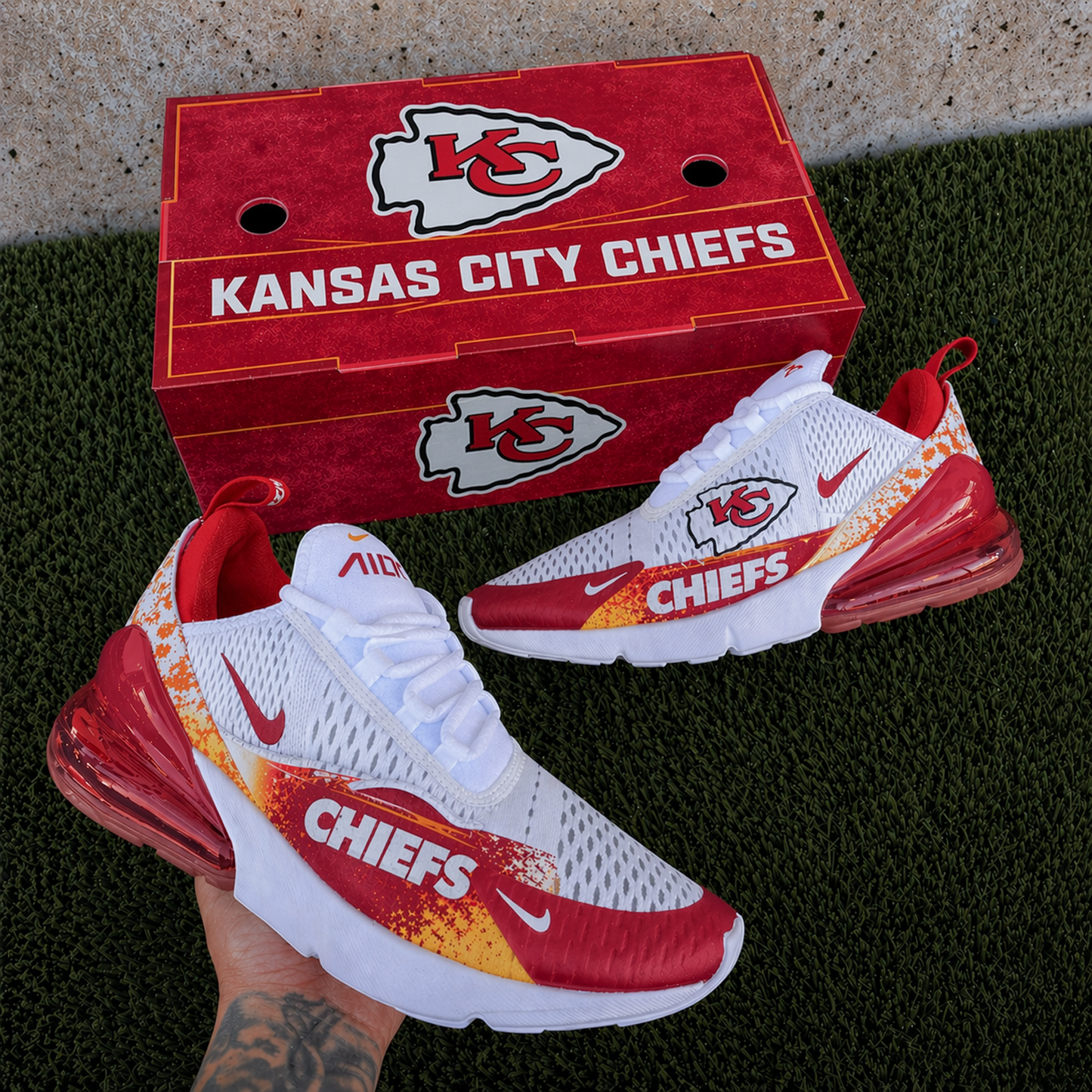 KC x NFL Nike Air Max 270 Shoes