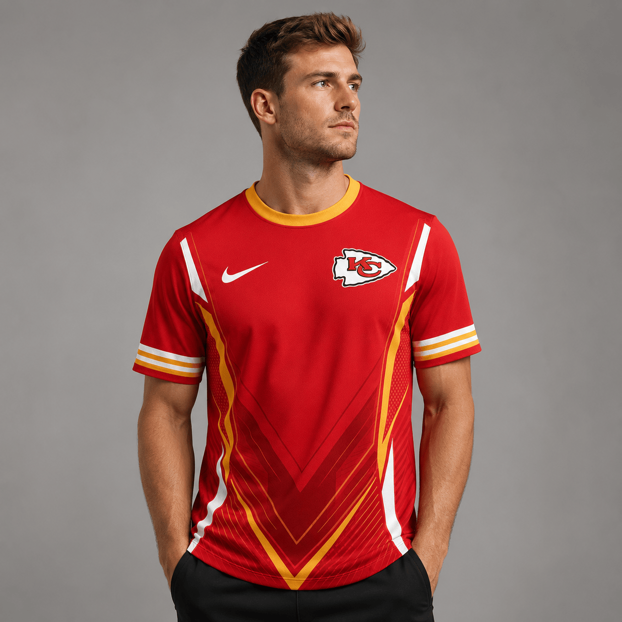 KCC x NFL Custom Name Number Personalized Athletic T-Shirt