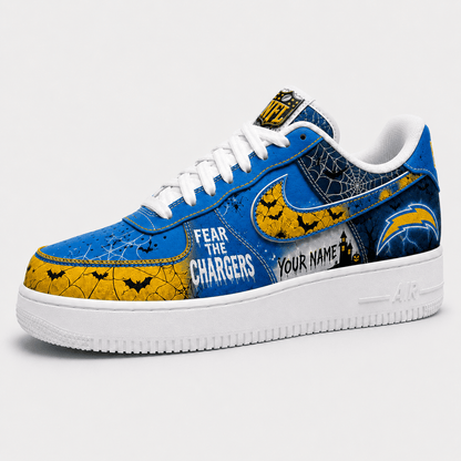 LAC x Premium NFL Fear The Team Halloween AF1 Sneakers