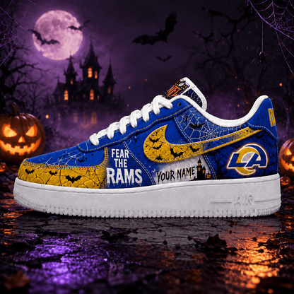 LAR x Premium NFL Fear The Team Halloween AF1 Sneakers